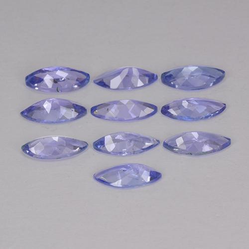 Gemas de tanzanita Azul violeta intenso natural de 3.30 ct, Marquesa, VS-SI