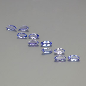 Gemas de tanzanita Azul intenso natural de 3.30 ct, Marquesa, VS-SI
