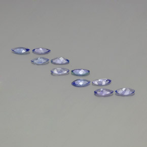 Gemas de tanzanita azul natural de 2,65 ct, marquesa, VS-SI