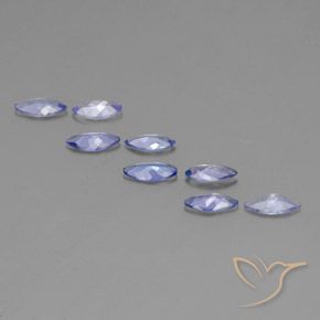 Gemas de Tanzanita Azul violeta natural de 2.30 ct, Marquesa, VS-SI