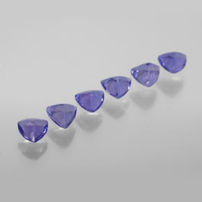 Gemas de tanzanita azul natural de  ct, trillón, VVS-VS