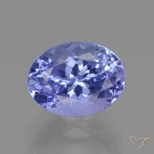 2.20ct Natural Azul violeta intenso tanzanita, Ovalada, VVS-VS