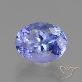 Tanzanita Azul violeta intenso natural de 2.20 ct, Ovalada, VVS-VS