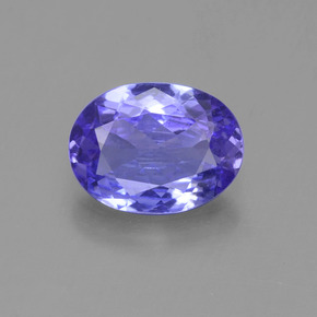 Tanzanita violeta natural de 1,42 ct, corte óvalo, VVS