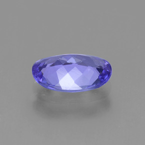 Tanzanita violeta natural de 1,42 ct, corte óvalo, VVS