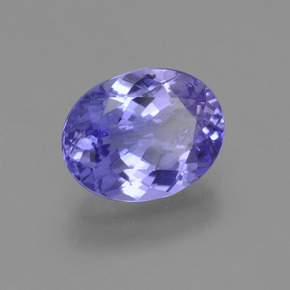 tanzanita Violeta claro natural de 2.11 ct, Corte Óvalo, VS