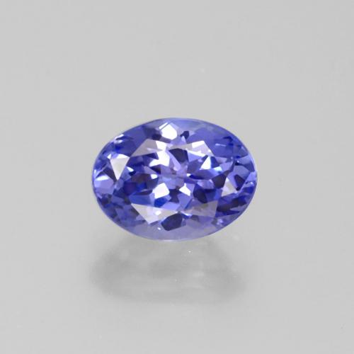 Tanzanita azul natural de 1,36 ct, corte óvalo, VS