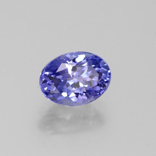 Tanzanita azul natural de 1,36 ct, corte óvalo, VS