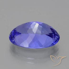 Tanzanita Azul violeta intenso natural de 10.52 ct, Ovalada, VVS