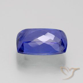 Tanzanita Azul violeta natural de 7.06 ct, Forma Cojín, VS