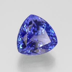 Tanzanita azul natural de 7,47 ct, trillón, IF