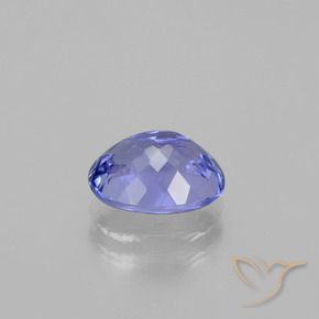 Tanzanita azul violeta intenso natural de 2,48 ct, corte óvalo, VVS-VS