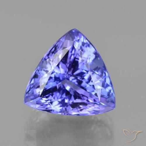 6.83ct Natural Azul violeta intenso tanzanita, Trillón, VVS-VS