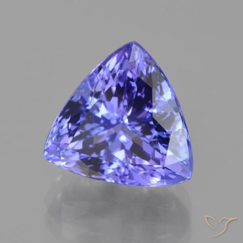 Tanzanita Azul violeta intenso natural de 6.83 ct, Trillón, VVS-VS