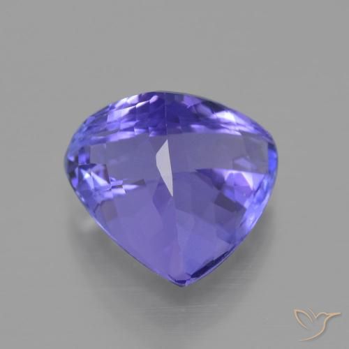 Tanzanita Azul violeta intenso natural de 6.83 ct, Trillón, VVS-VS