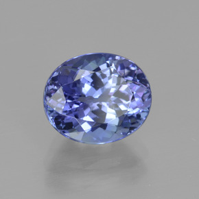 Tanzanita azul natural de 3,48 ct, corte óvalo, VVS
