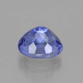 Tanzanita azul natural de 3,48 ct, corte óvalo, VVS