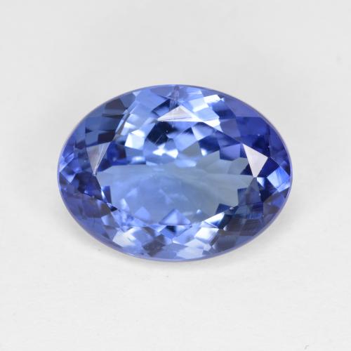 Tanzanita azul natural de 3,96 ct, corte óvalo, VS-SI