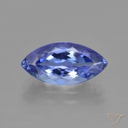 tanzanita Azul violeta natural de 3.02 ct, Marquesa, VVS-VS