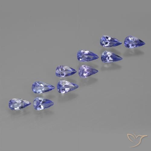 1.76ctw Natural Azul violeta intenso Tanzanita, En forma de pera, VS
