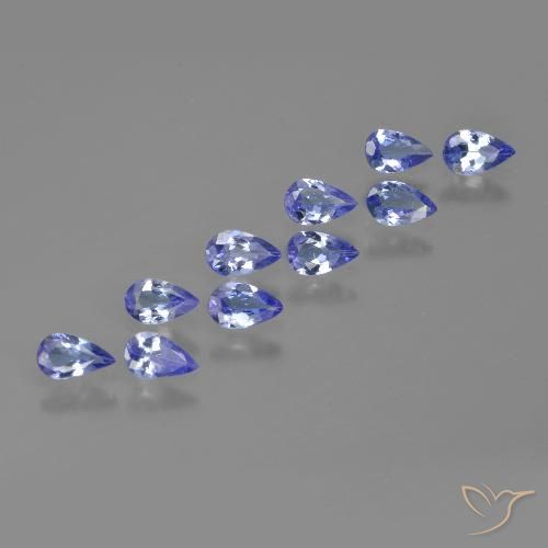 1.98ctw Natural Azul violeta intenso Tanzanita, En forma de pera, VS