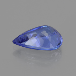Tanzanita azul natural de 3,07 ct, en forma de pera, VVS