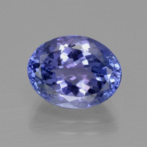 tanzanita Azul púrpura intenso natural de 4.02 ct, Corte Óvalo, VVS-VS