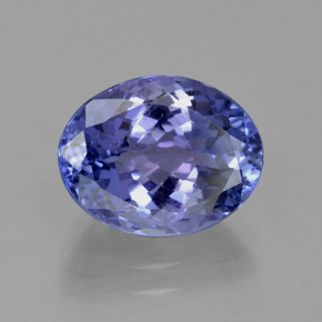 tanzanita Azul púrpura intenso natural de 4.02 ct, Corte Óvalo, VVS-VS
