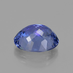 tanzanita Azul púrpura intenso natural de 4.02 ct, Corte Óvalo, VVS-VS