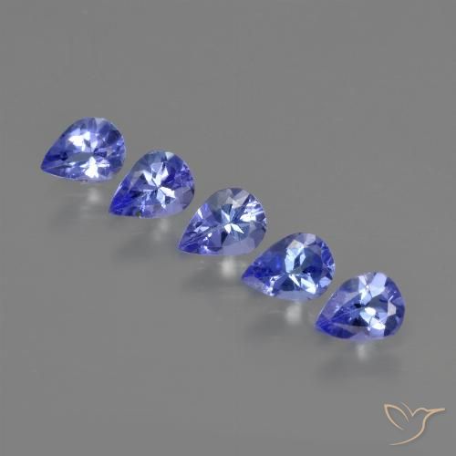 1.27ctw Natural Azul violeta intenso Tanzanita, En forma de pera, VS