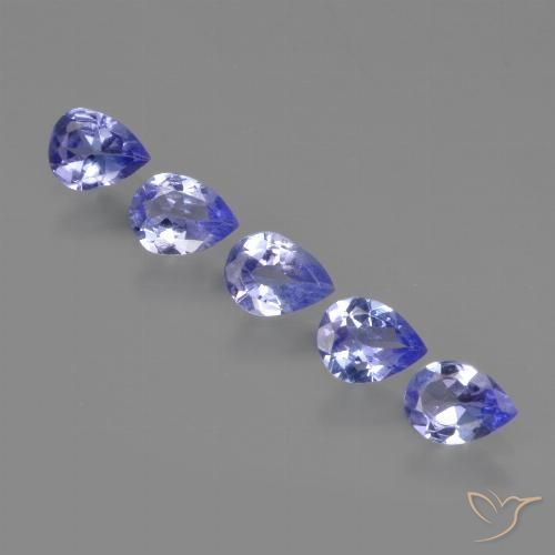 1.33ctw Natural Azul violeta intenso Tanzanita, En forma de pera, VS