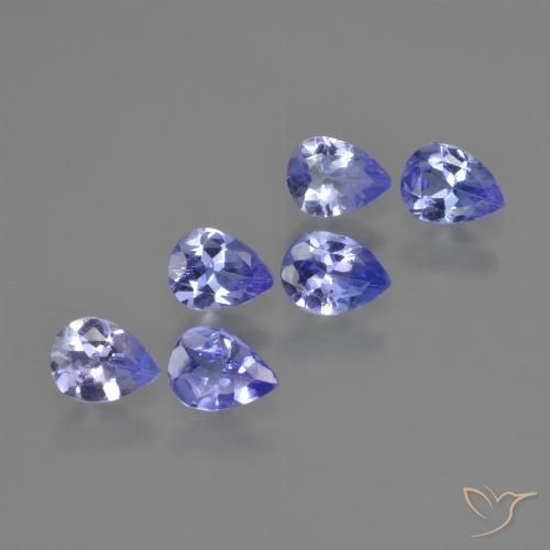 1.48ctw Natural Azul violeta intenso Tanzanita, En forma de pera, VS