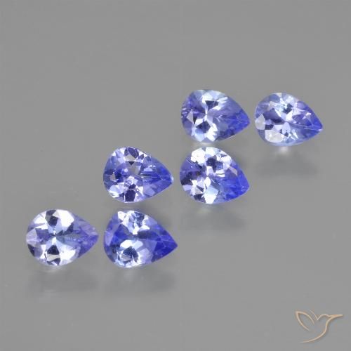 1.71ctw Natural Azul violeta intenso Tanzanita, En forma de pera, VS