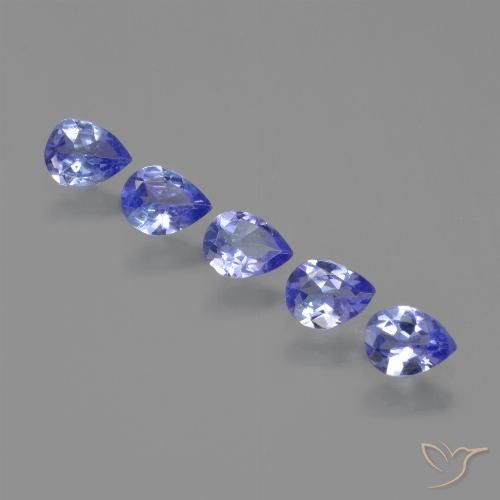 1.29ctw Natural Azul violeta Tanzanita, En forma de pera, VS