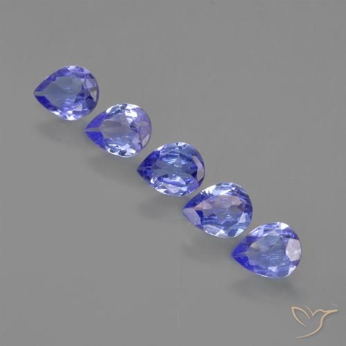 1.29ctw Natural Azul violeta intenso Tanzanita, En forma de pera, VS