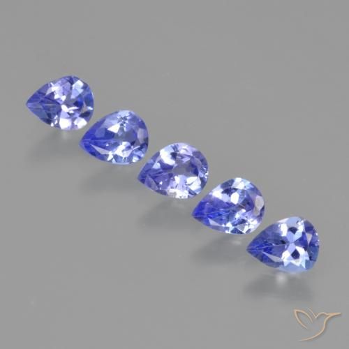 1.56ctw Natural Azul eléctrico Tanzanita, En forma de pera, VS
