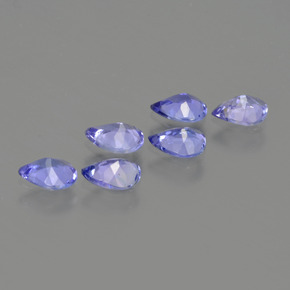 Gemas de tanzanita azul natural de 1,64 ct, en forma de pera, VS