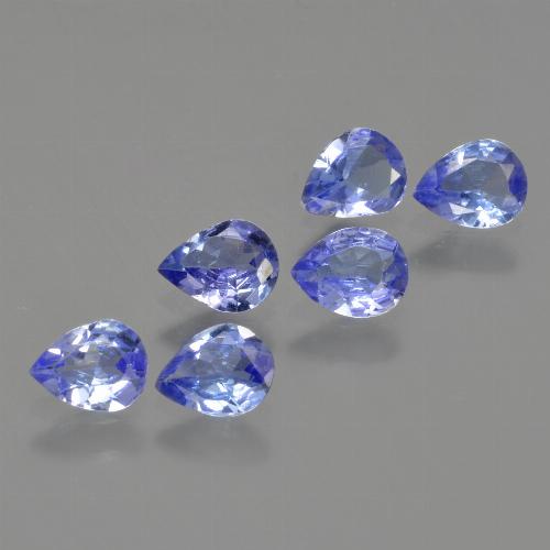 Gemas de tanzanita azul natural de 1,62 ct, en forma de pera, VS