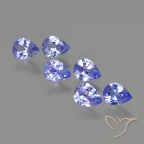 Gemas de Tanzanita Azul oscuro natural de 1.77 ct, En forma de pera, VS