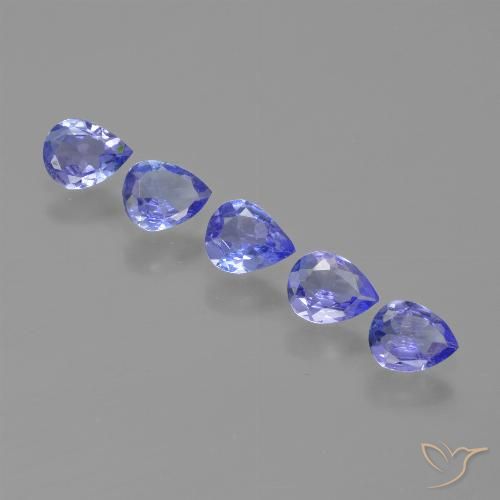 1.27ctw Natural Azul violeta intenso Tanzanita, En forma de pera, VS