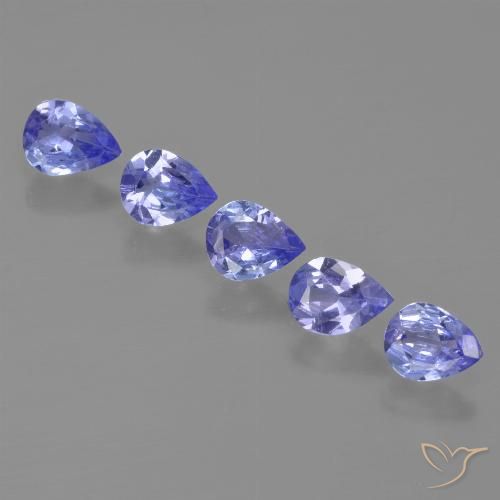 1.35ctw Natural Azul violeta intenso Tanzanita, En forma de pera, VS