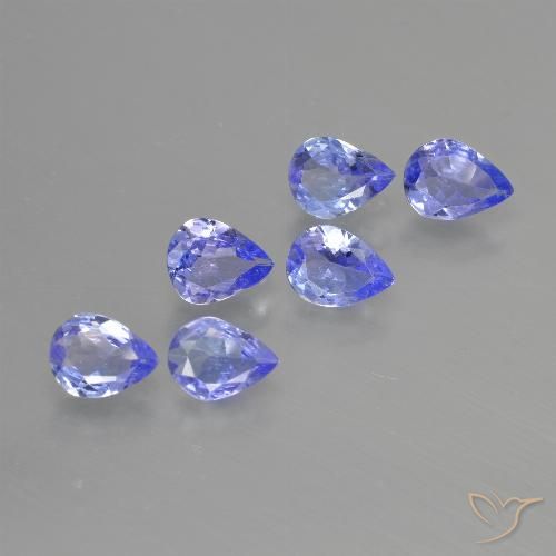 1.30ctw Natural Azul intenso Tanzanita, En forma de pera, VS