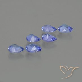Gemas de Tanzanita Azul oscuro natural de 1.46 ct, En forma de pera, VS