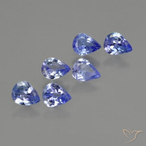 1.57ctw Natural Azul eléctrico Tanzanita, En forma de pera, VS