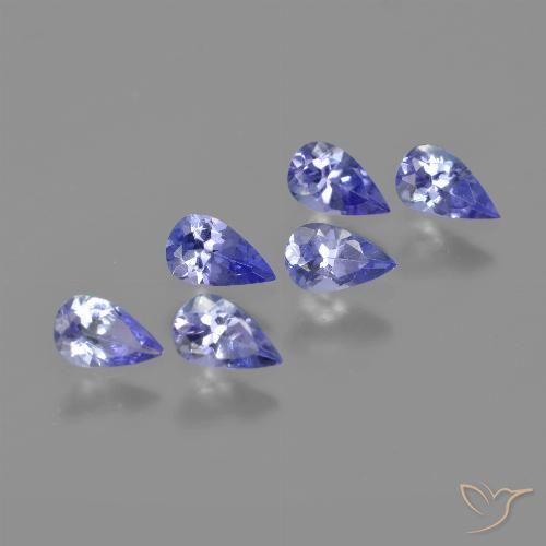 1.41ctw Natural Azul violeta intenso Tanzanita, En forma de pera, VVS-VS