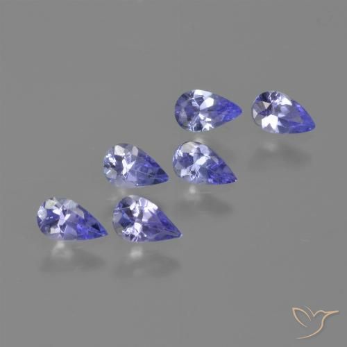 1.26ctw Natural Azul violeta intenso Tanzanita, En forma de pera, VVS-VS