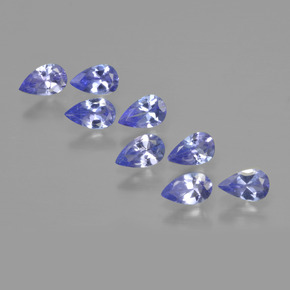 Gemas de tanzanita azul natural de 1,97 ct, en forma de pera, VVS-VS