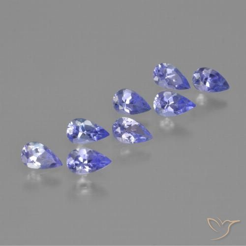 1.69ctw Natural Azul violeta intenso Tanzanita, En forma de pera, VS
