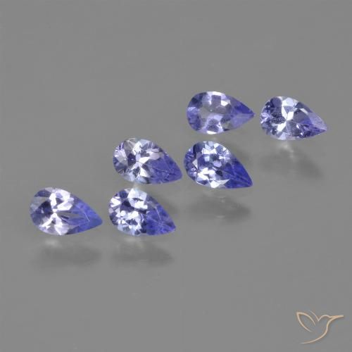 1.32ctw Natural Azul violeta intenso Tanzanita, En forma de pera, VS