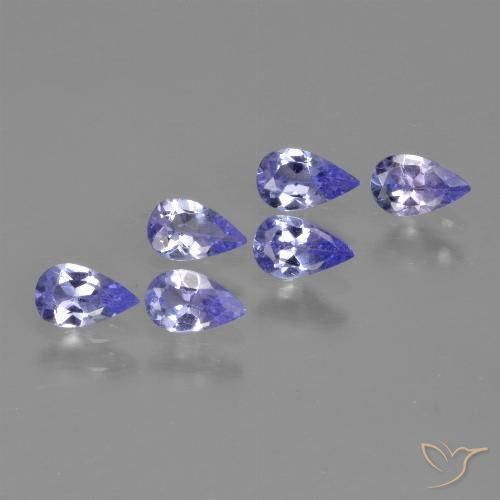 1.22ctw Natural Azul violeta intenso Tanzanita, En forma de pera, VS